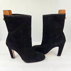 Stuart Weitzman Black Suede Brooks Booties Size 8.5